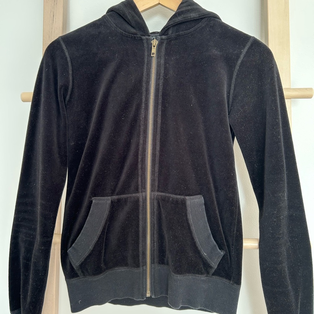 Aqua Active Black Zip-Up Hoodie